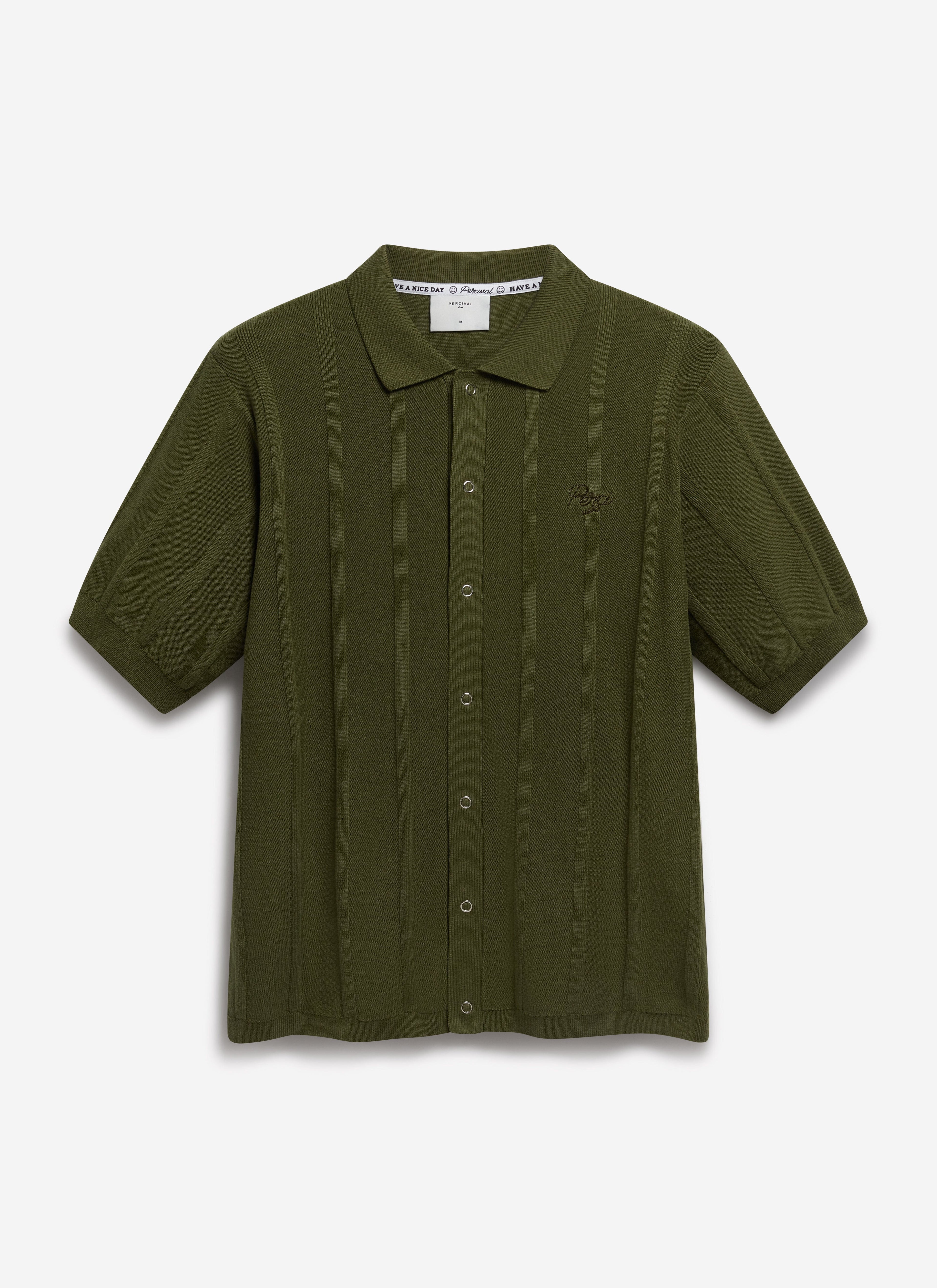 Assisi Knitted Shirt | Cotton | Olive
