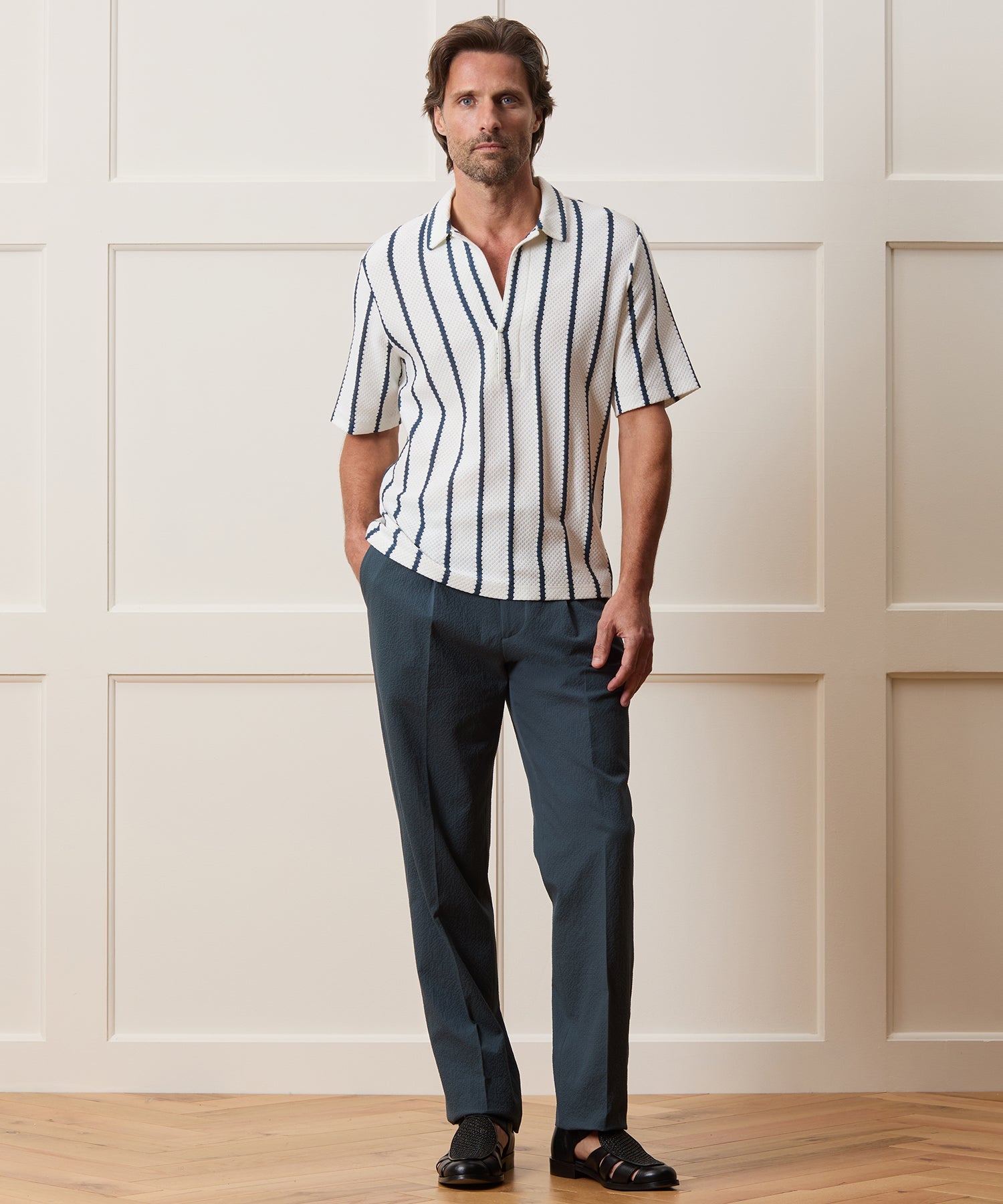 Relaxed Textured Montauk Polo