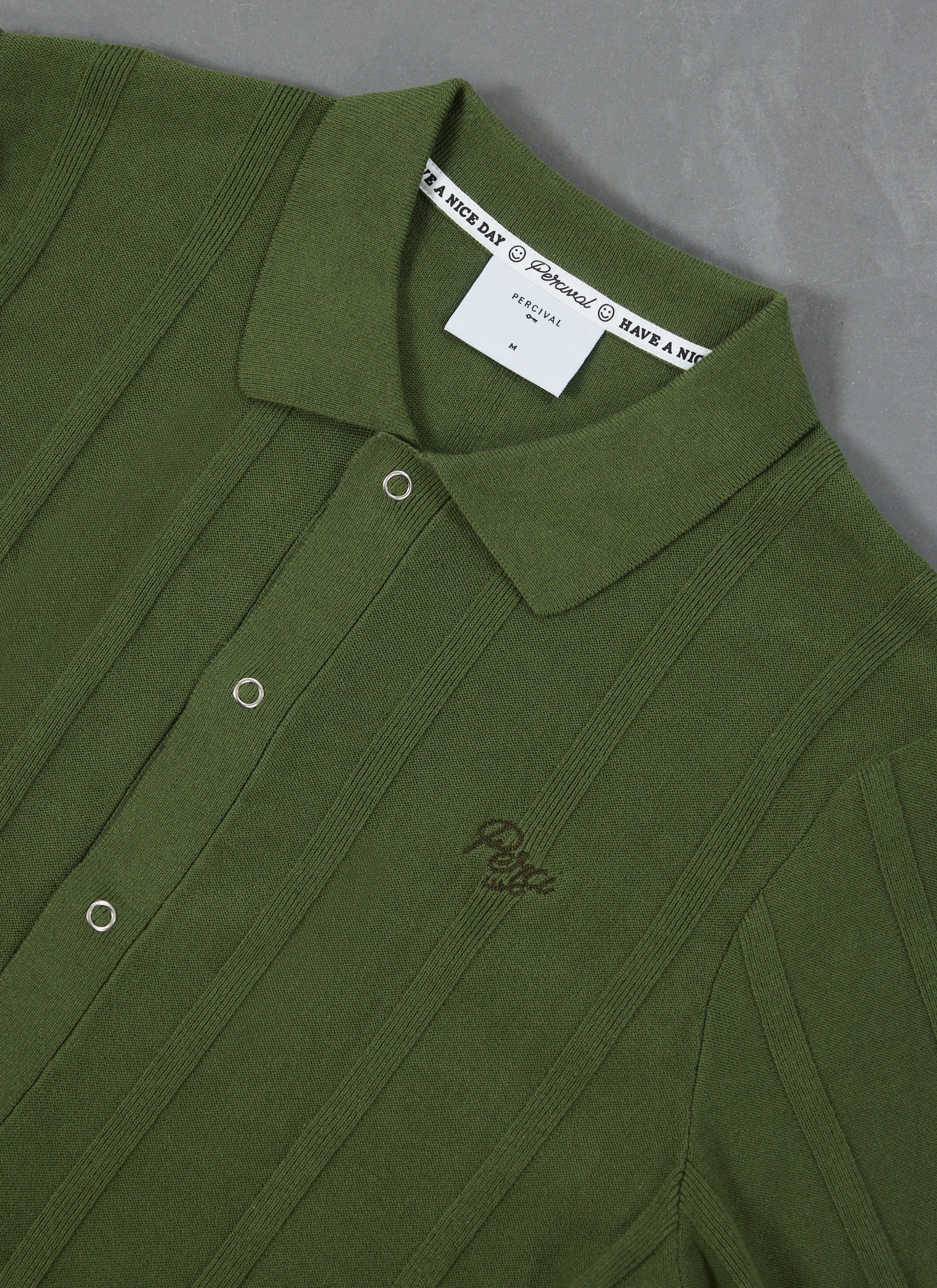 Assisi Knitted Shirt | Cotton | Olive