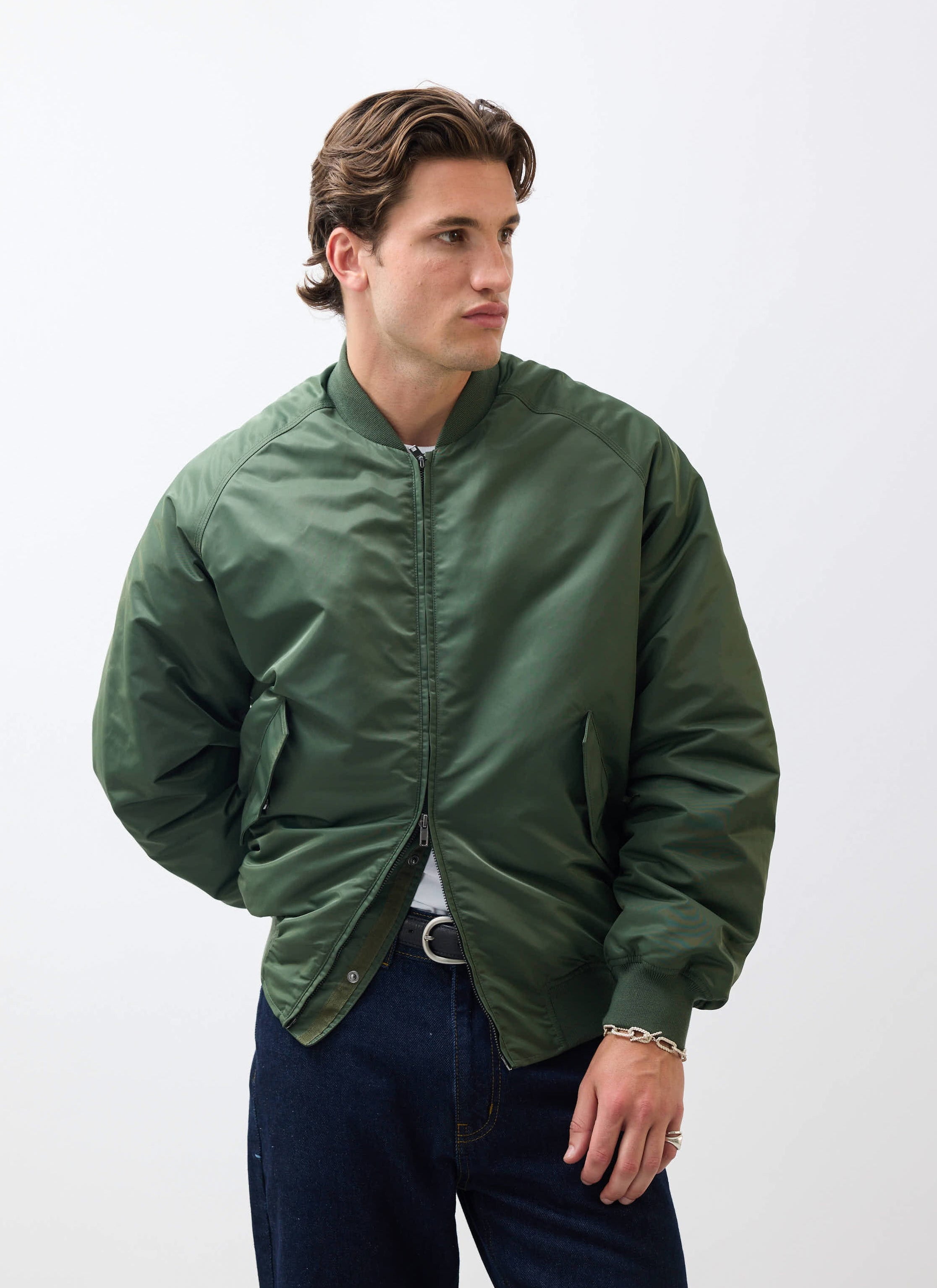 Men's Green Bomber Jacket | Forest