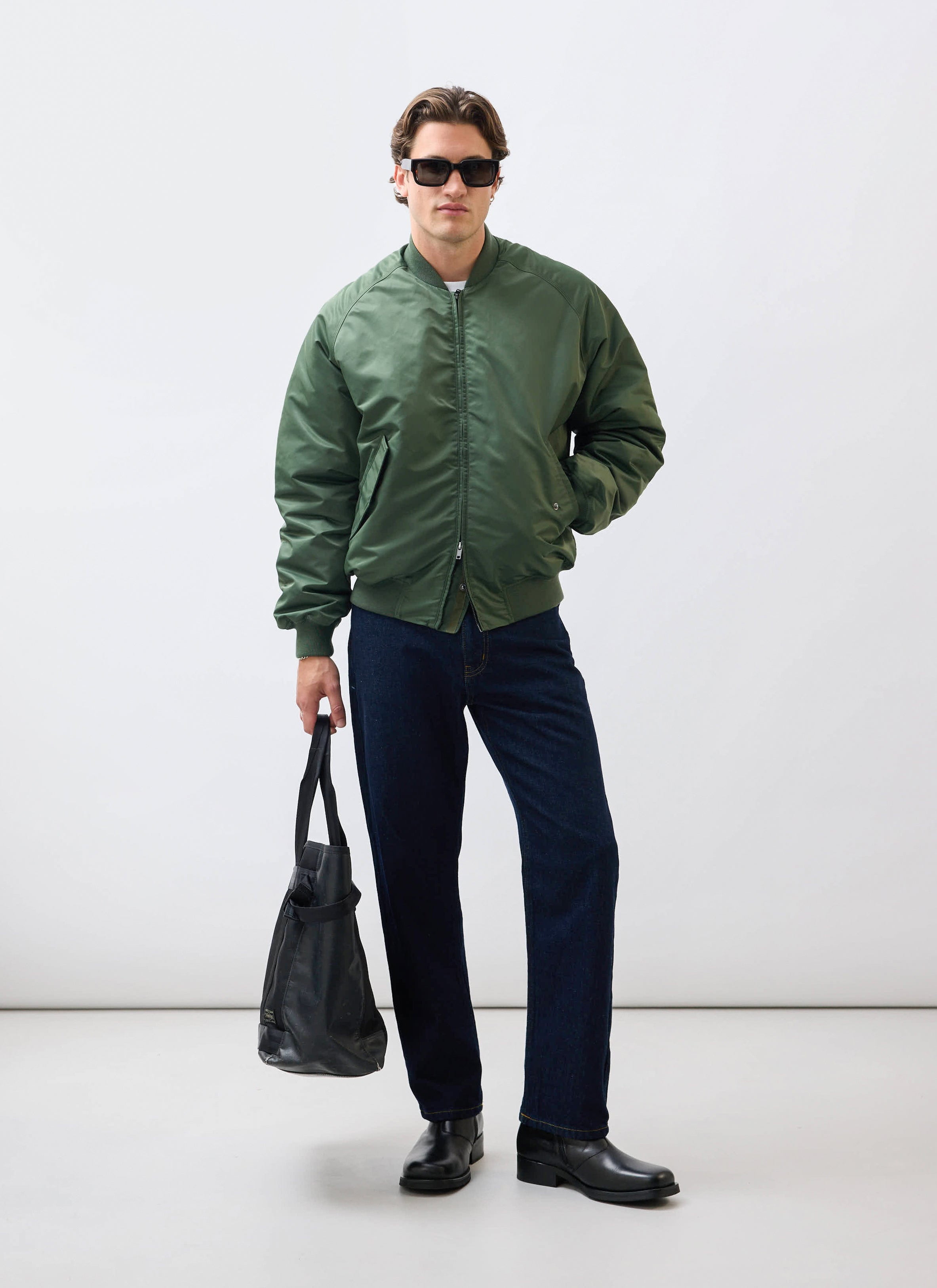 Men's Green Bomber Jacket | Forest