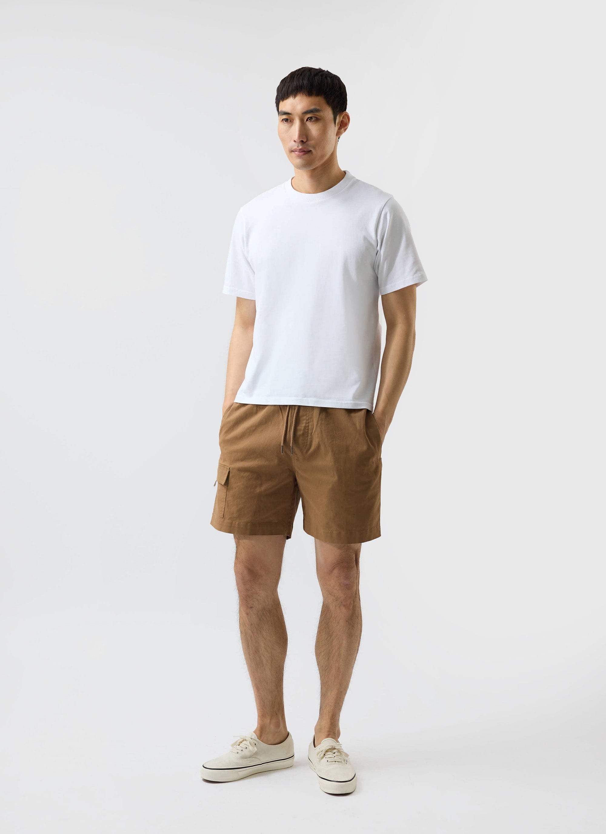 Cargo Shorts | Cotton | Tan