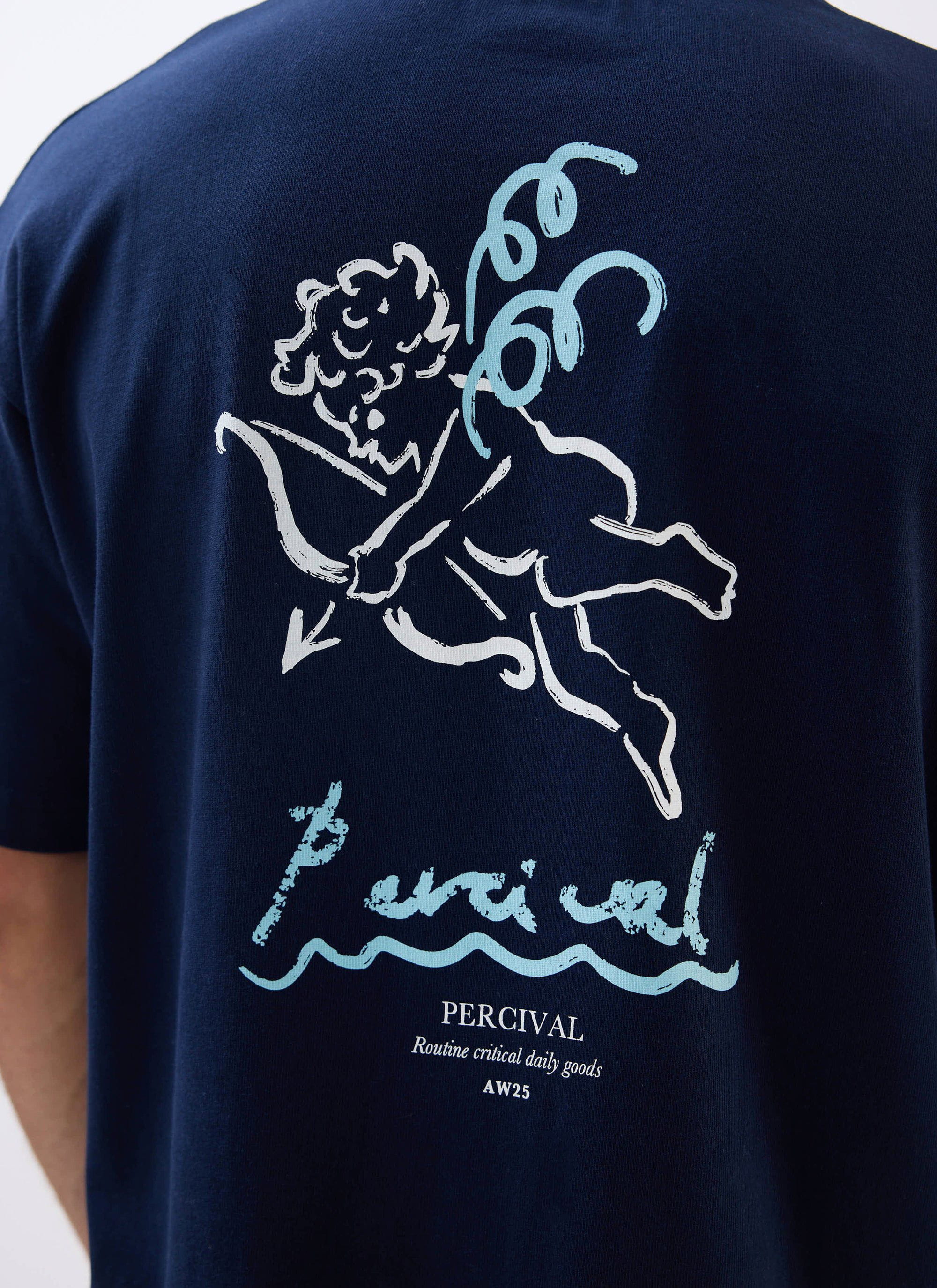 Amor Oversized T Shirt | Organic Cotton | Navy