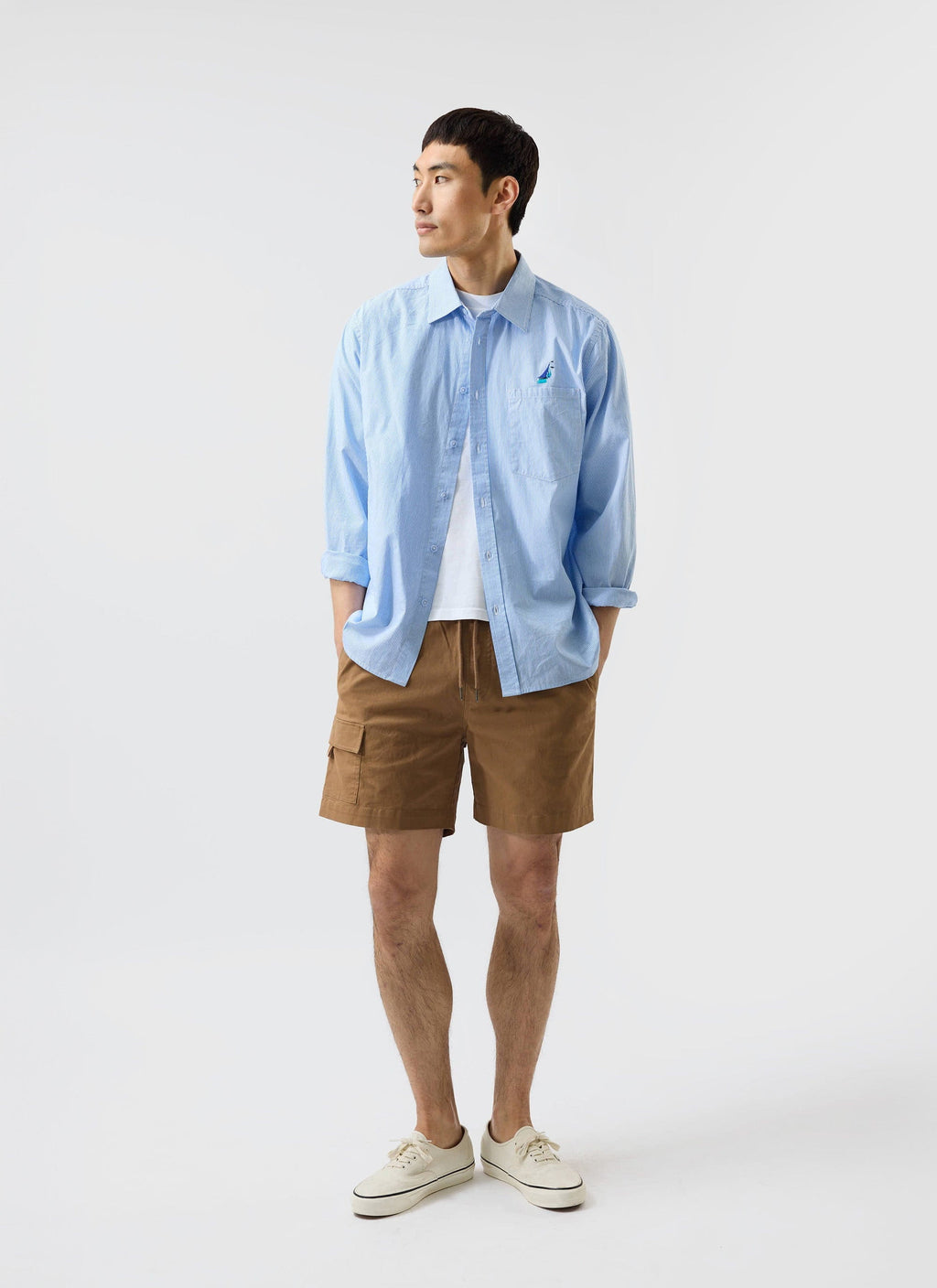 Cargo Shorts | Cotton | Tan