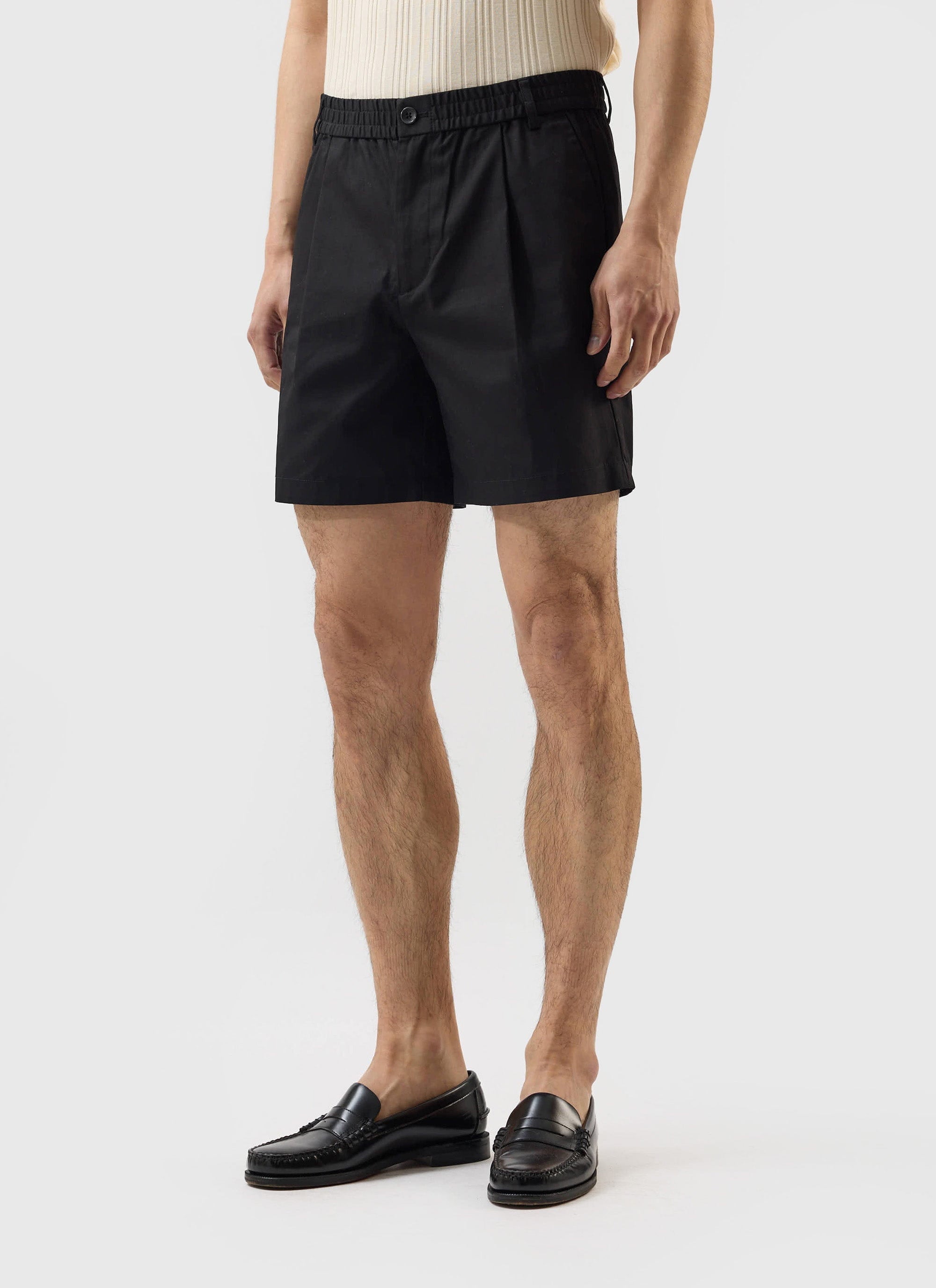 Enzo Tailored Shorts | Cotton | Black