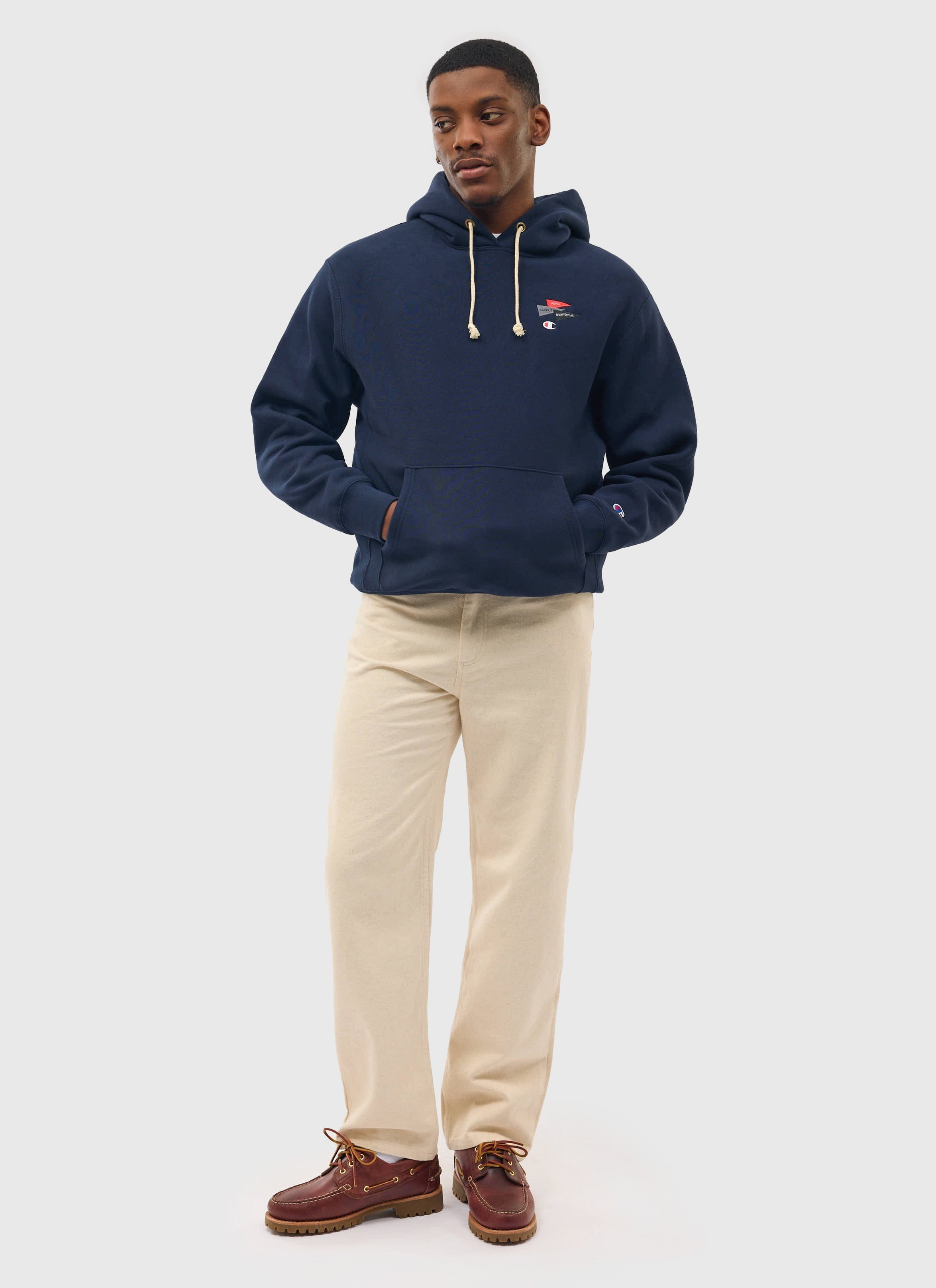 Campus Hoodie | Percival and Champion | Navy