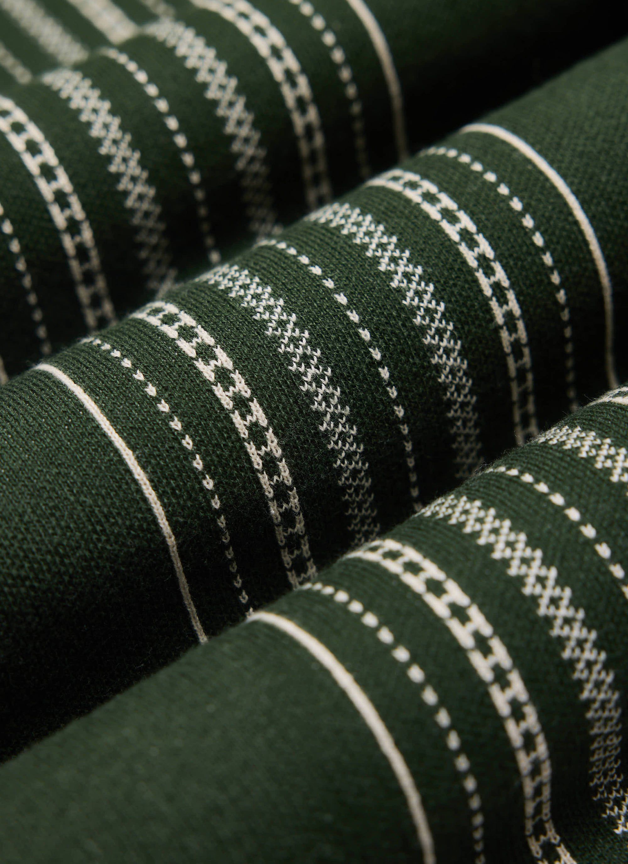 Accolades Knitted Short Sleeve Shirt | Cotton | Forest Green