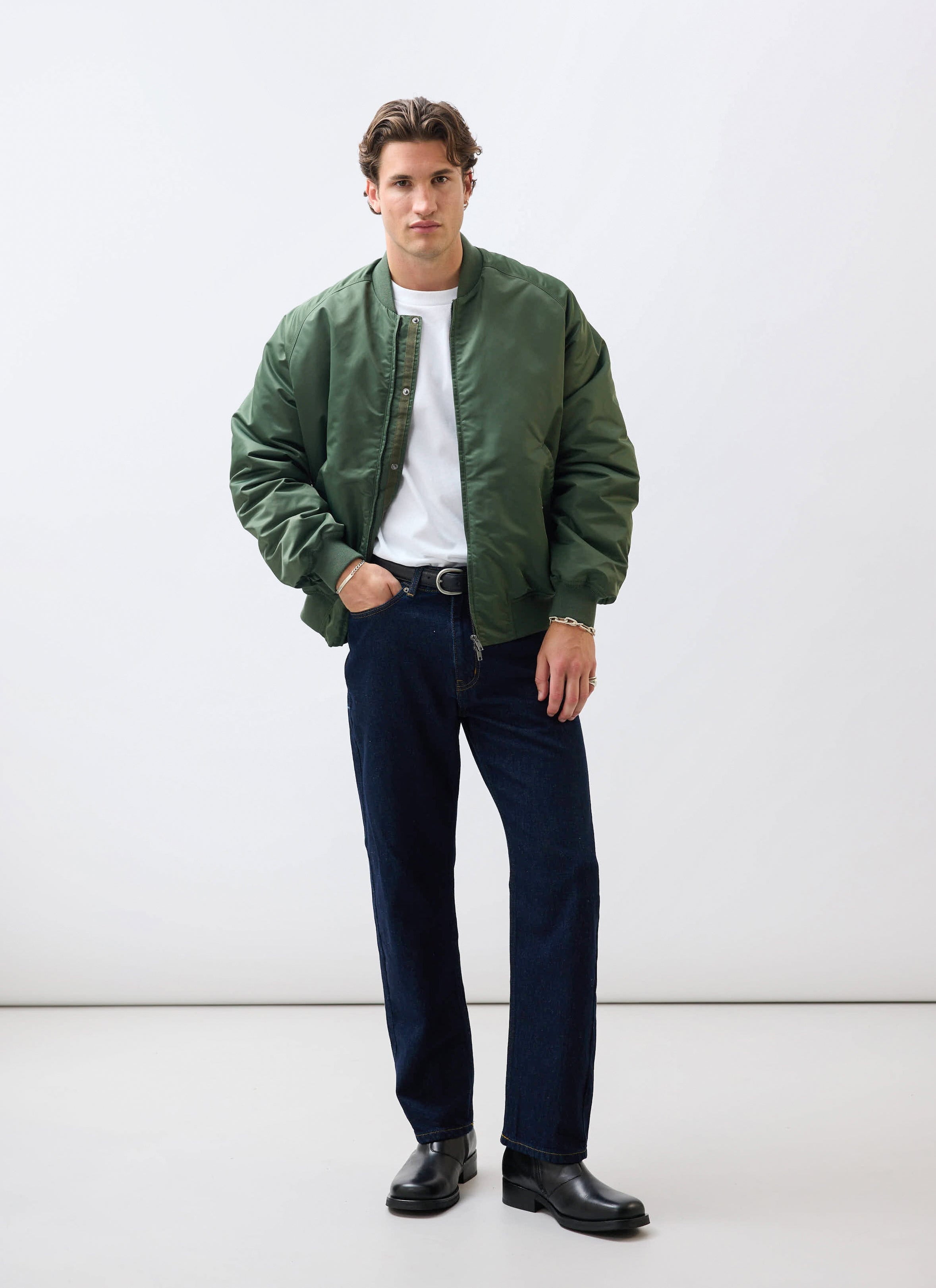 Men's Green Bomber Jacket | Forest
