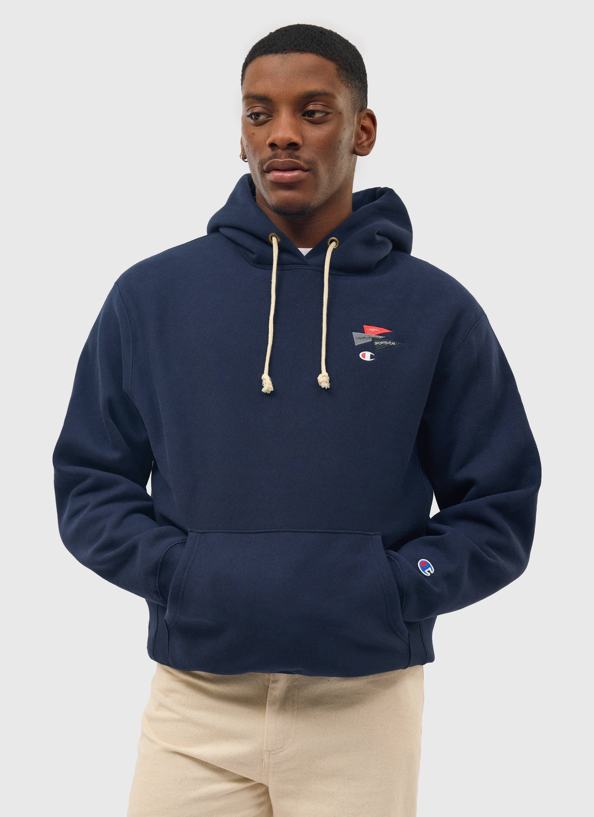Campus Hoodie | Percival and Champion | Navy