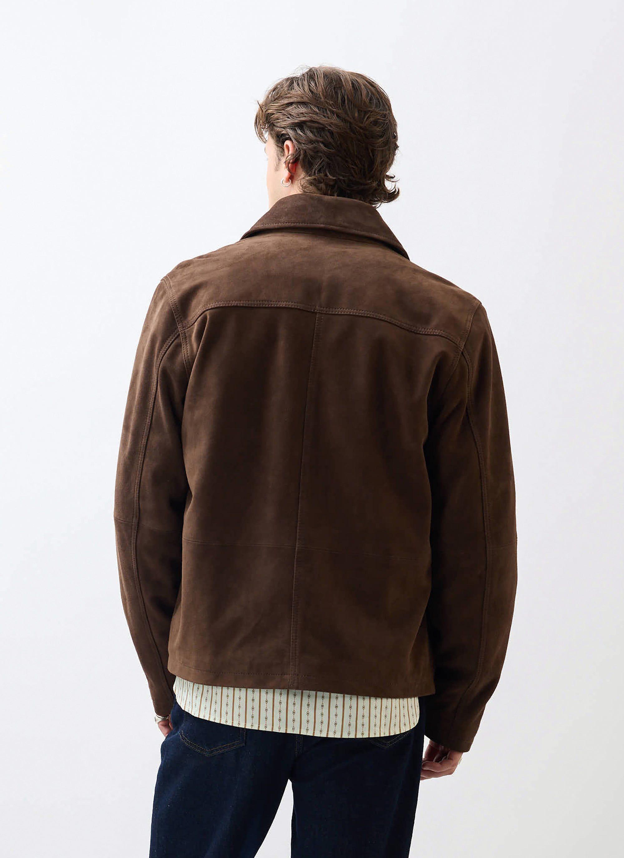 Prologue Soft Suede Jacket | Espresso Brown