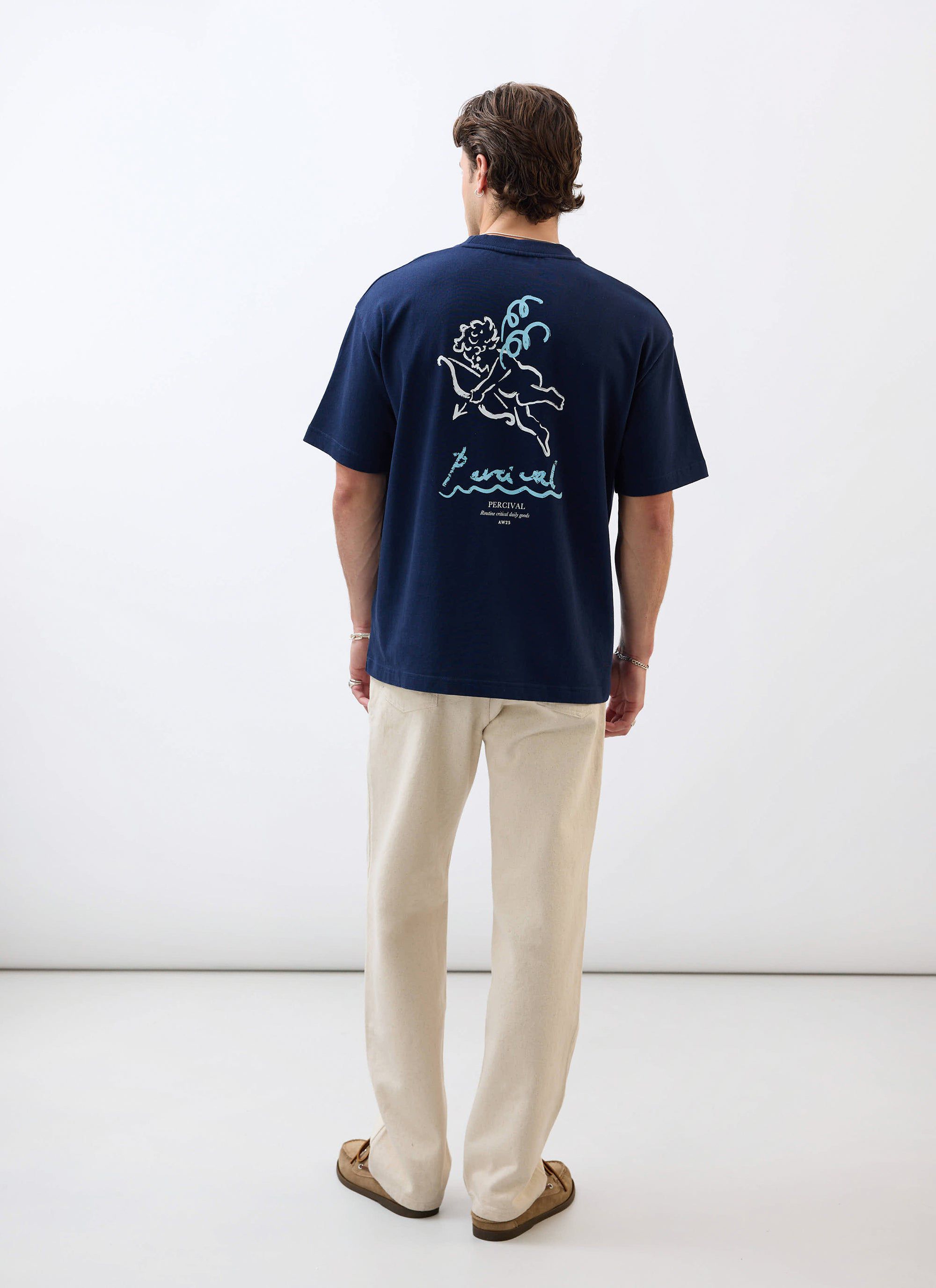 Amor Oversized T Shirt | Organic Cotton | Navy