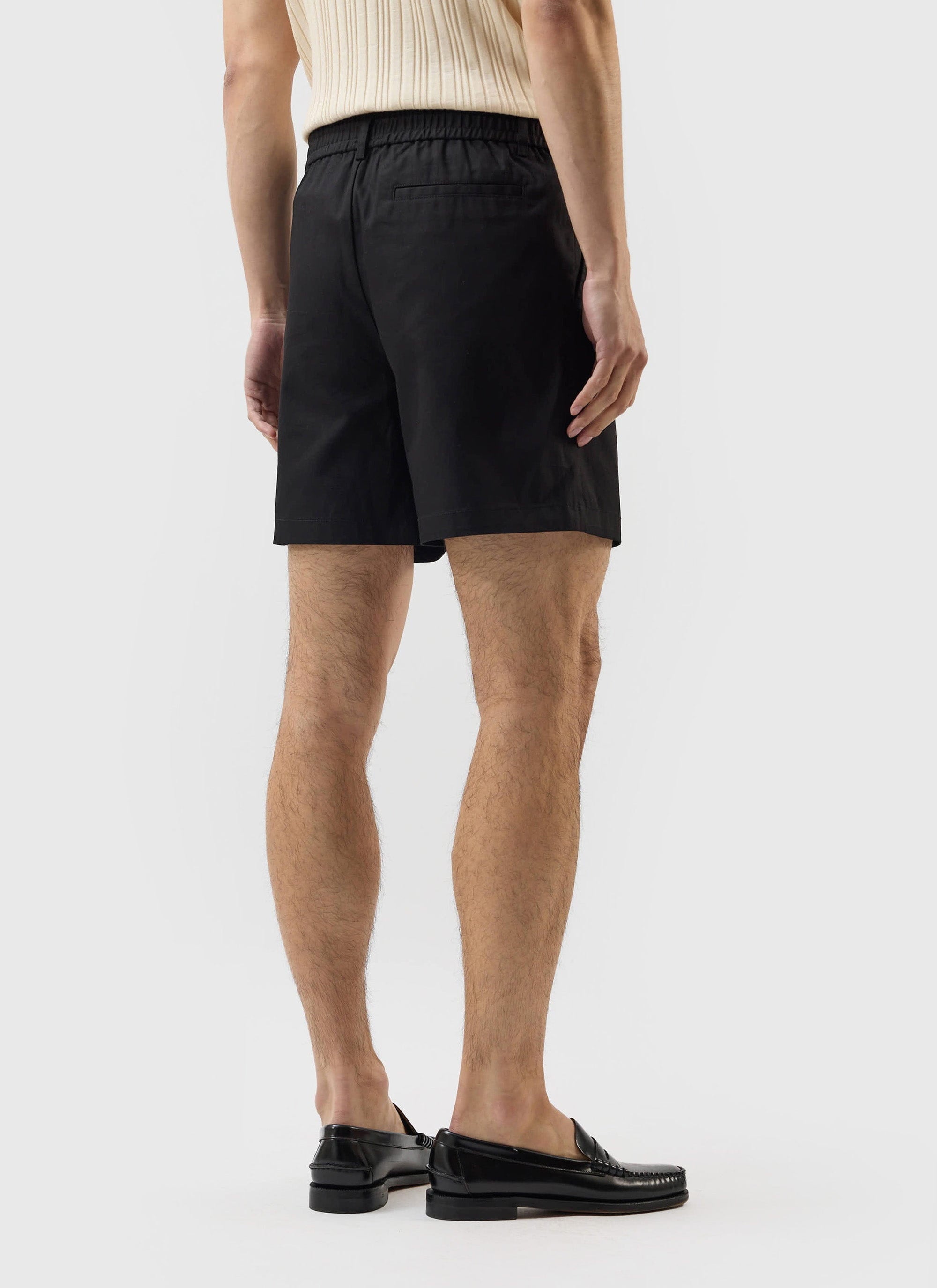 Enzo Tailored Shorts | Cotton | Black