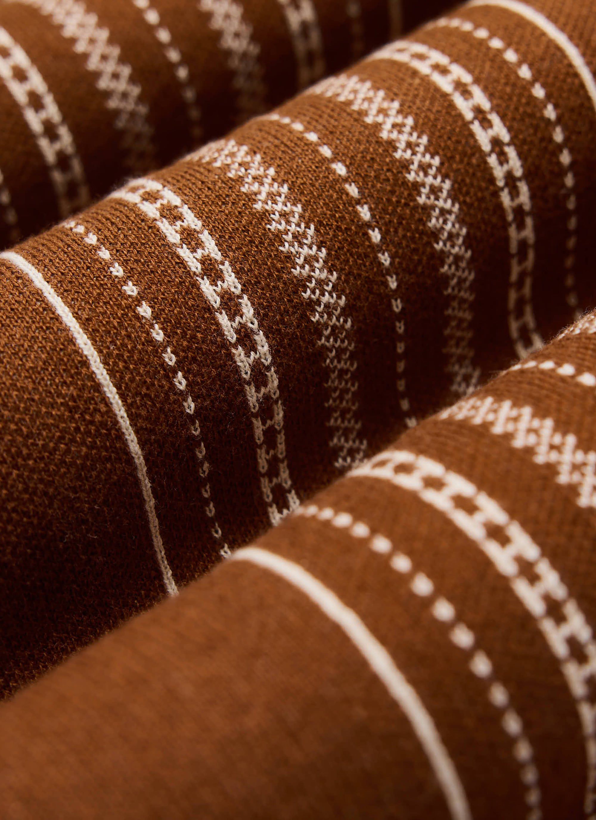 Accolades Knitted Short Sleeve Shirt | Cotton | Tobacco Brown