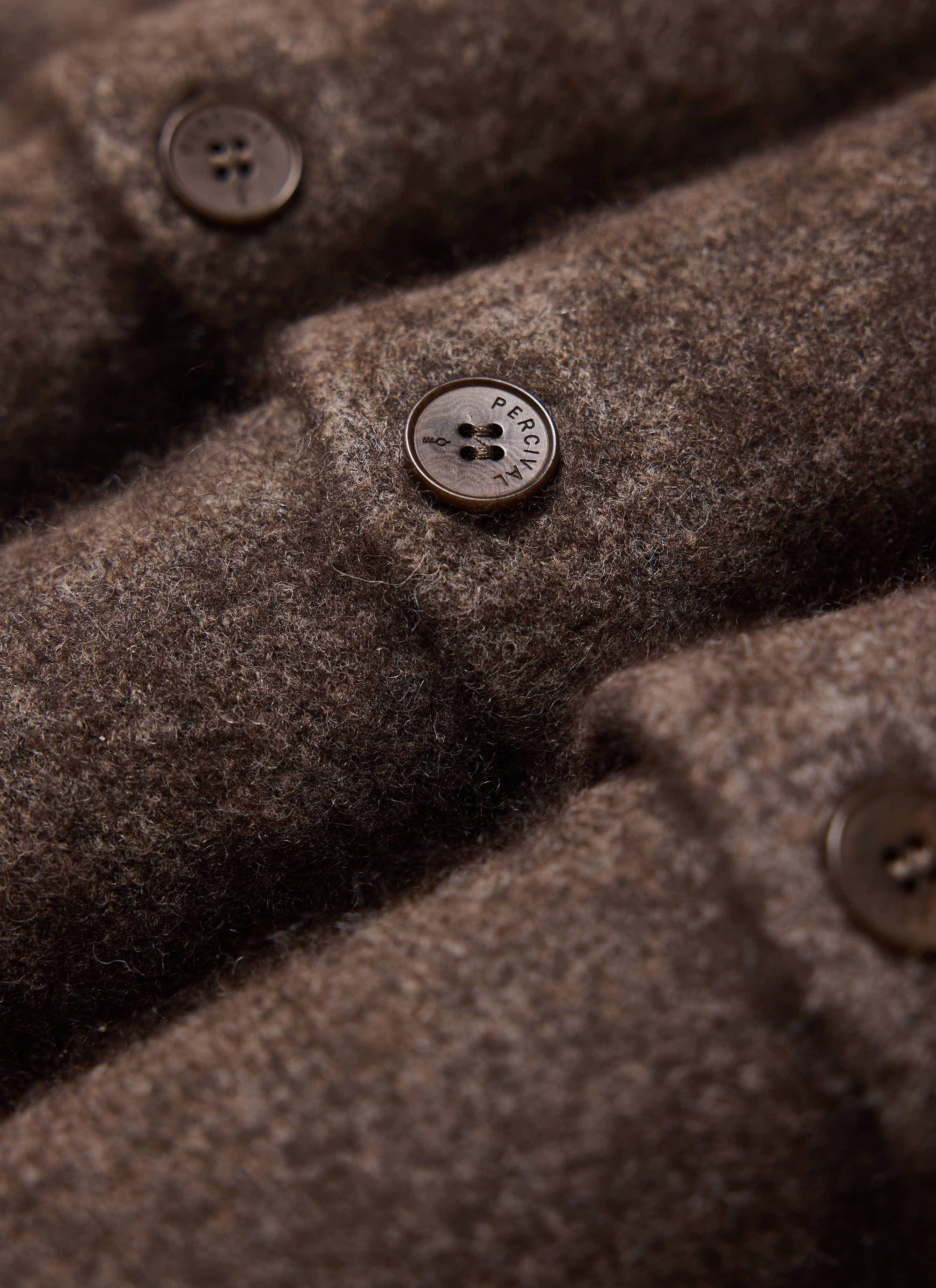 Archive Wool Knitted Collared Cardigan | Brown