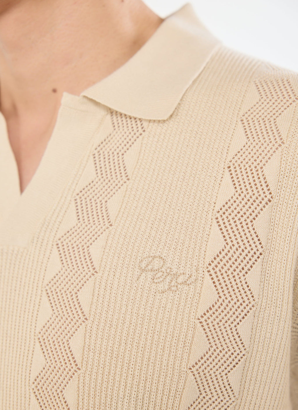 Casa Martini Knitted Polo | Genoa | Ecru