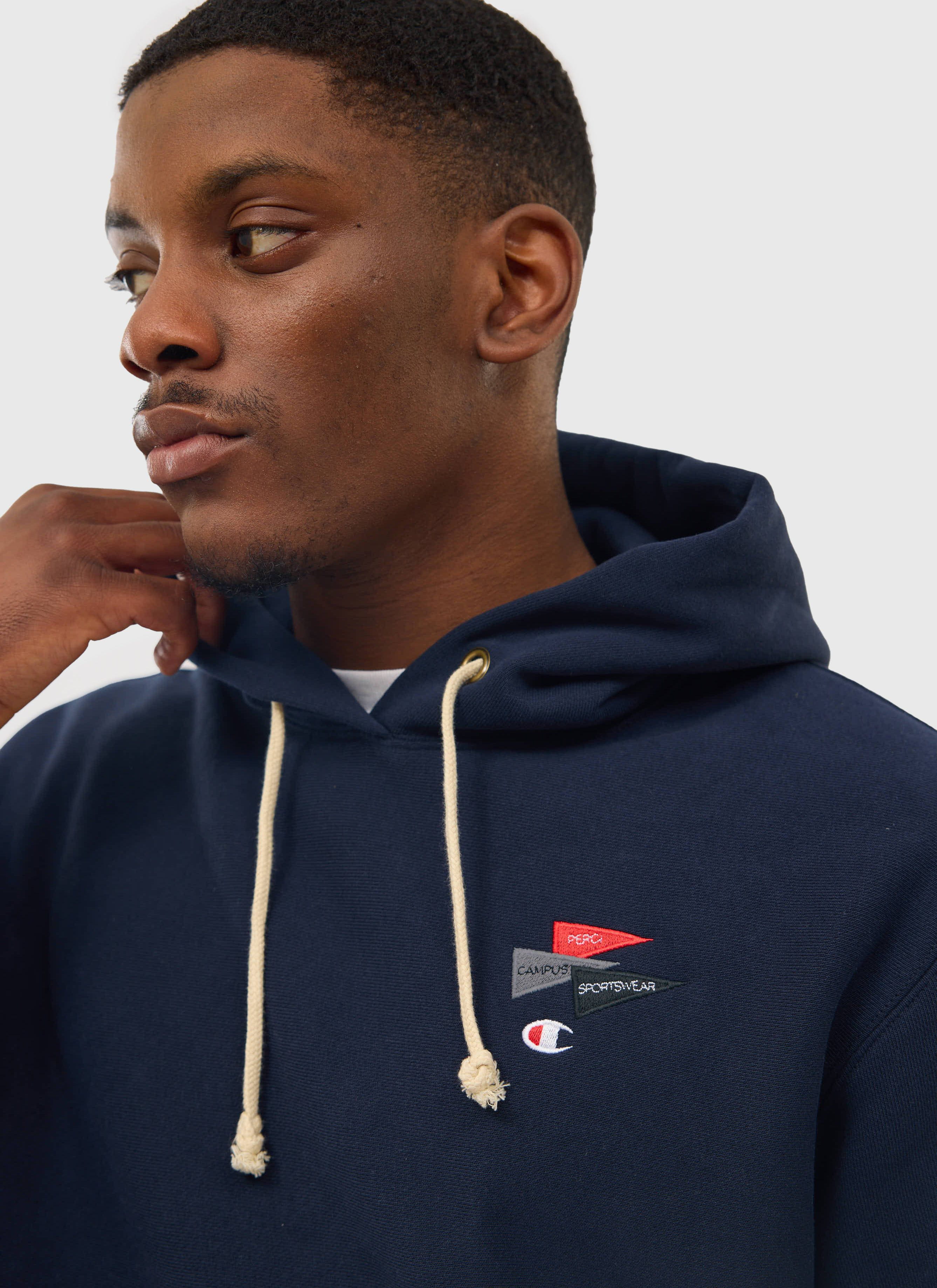 Campus Hoodie | Percival and Champion | Navy