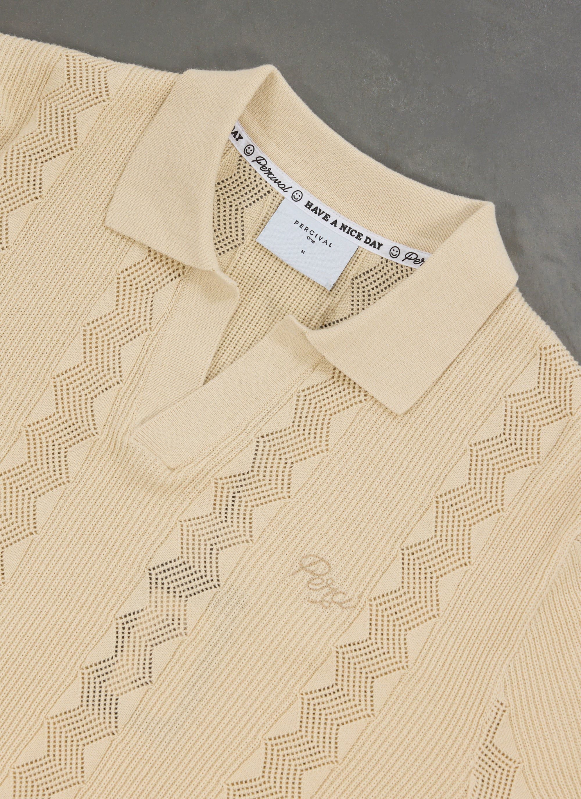 Casa Martini Knitted Polo | Genoa | Ecru