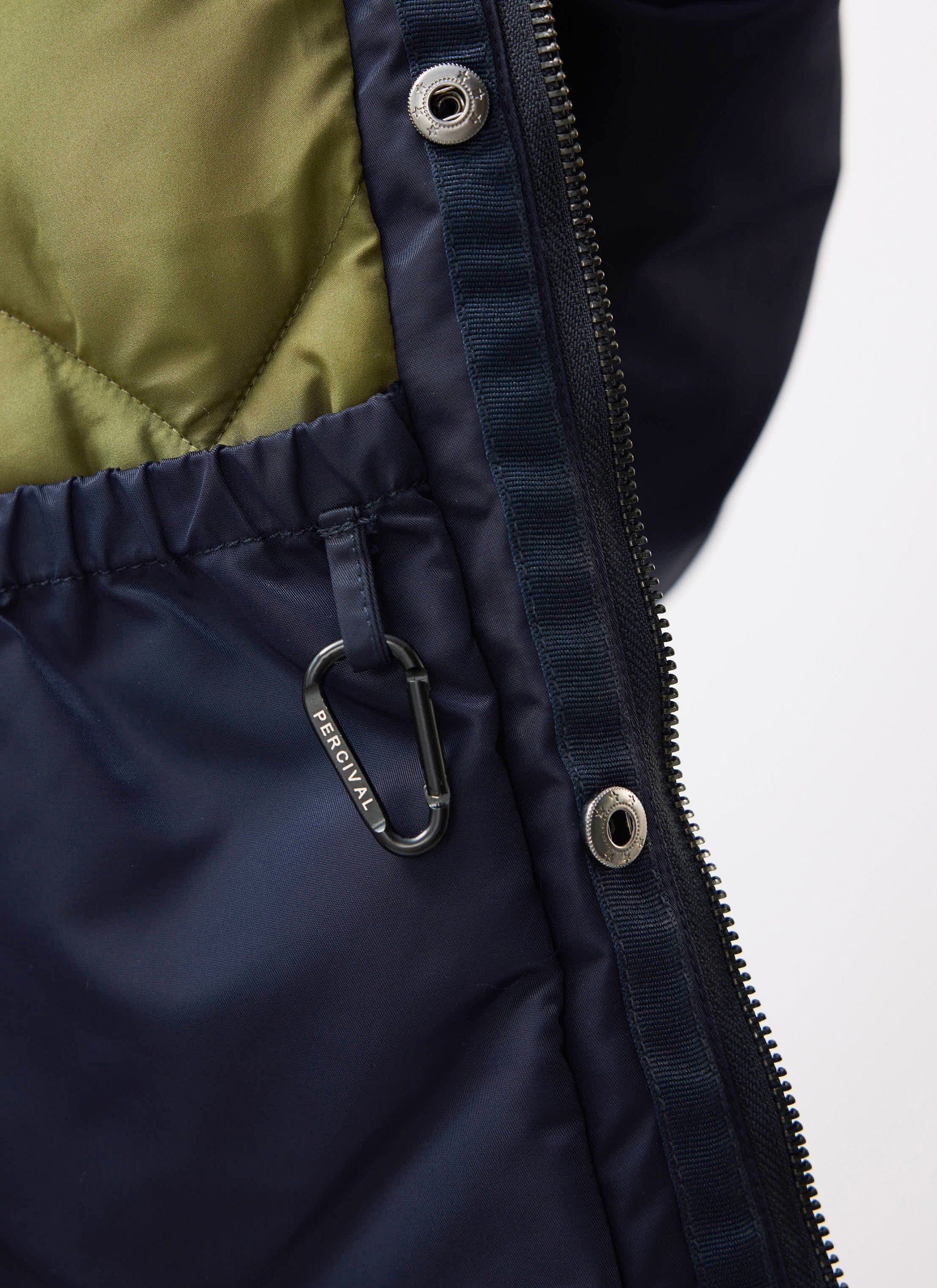 Bomber Jacket | Nylon | Midnight with Olive