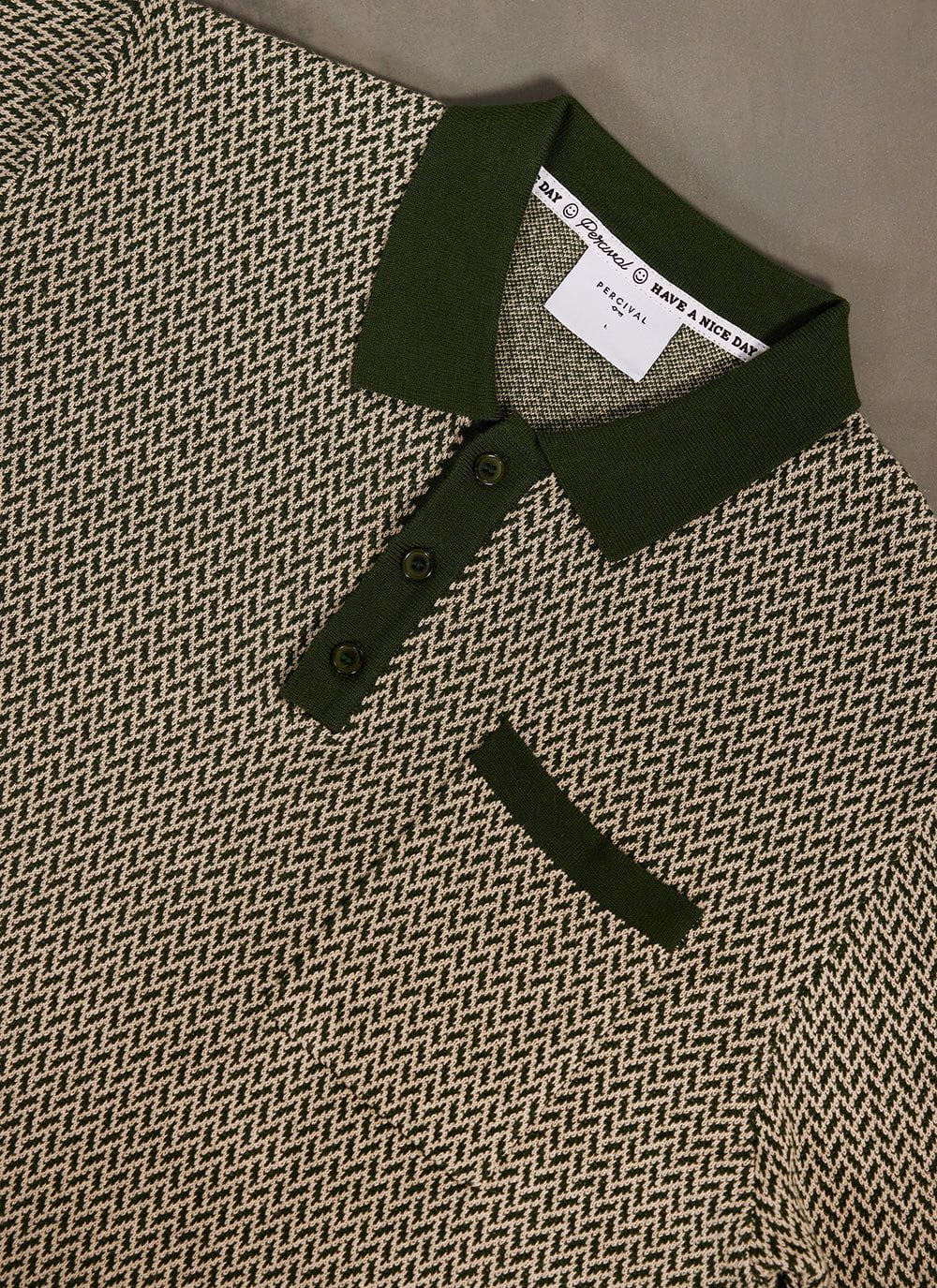 Casa Martini Knitted Polo | Cotton | Forest