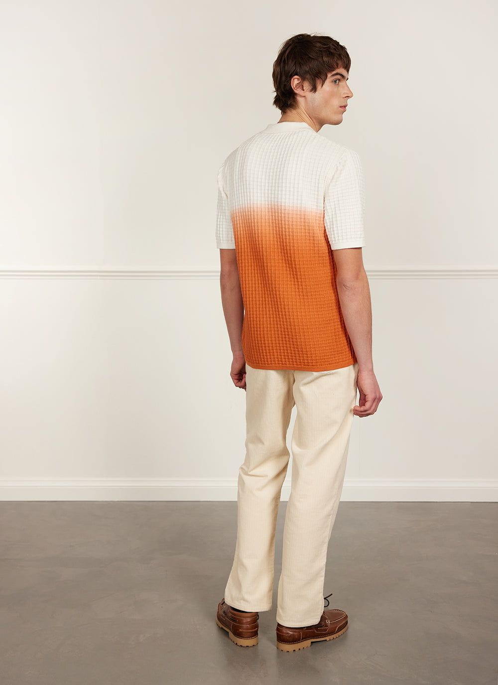 Dip Dab Knitted Shirt | Organic Cotton | Orange