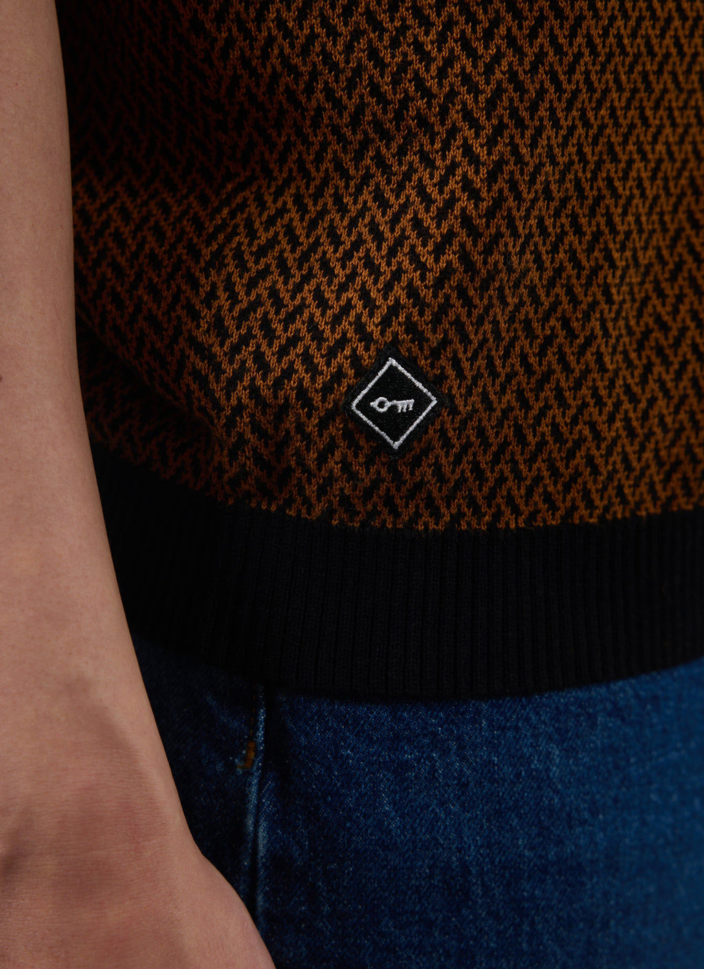 Casa Martini Knitted Polo | Cotton | Espresso